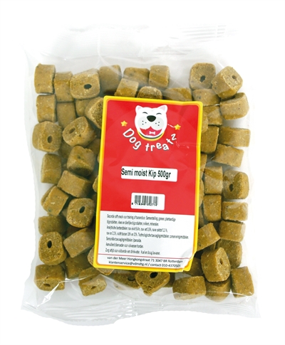 DOG TREATZ Semi Moist Kip Hondenkoekjes 500 GR