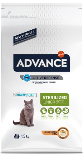 ADVANCE Cat Junior Sterilized Kip 1,5 KG