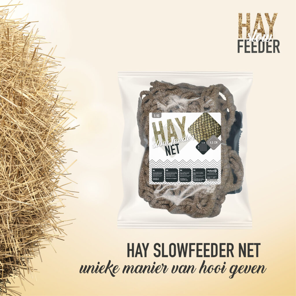 Hay Slow Feeder Net 5 kg (45 mm) - Hooinet voor Paarden - afbeelding 4