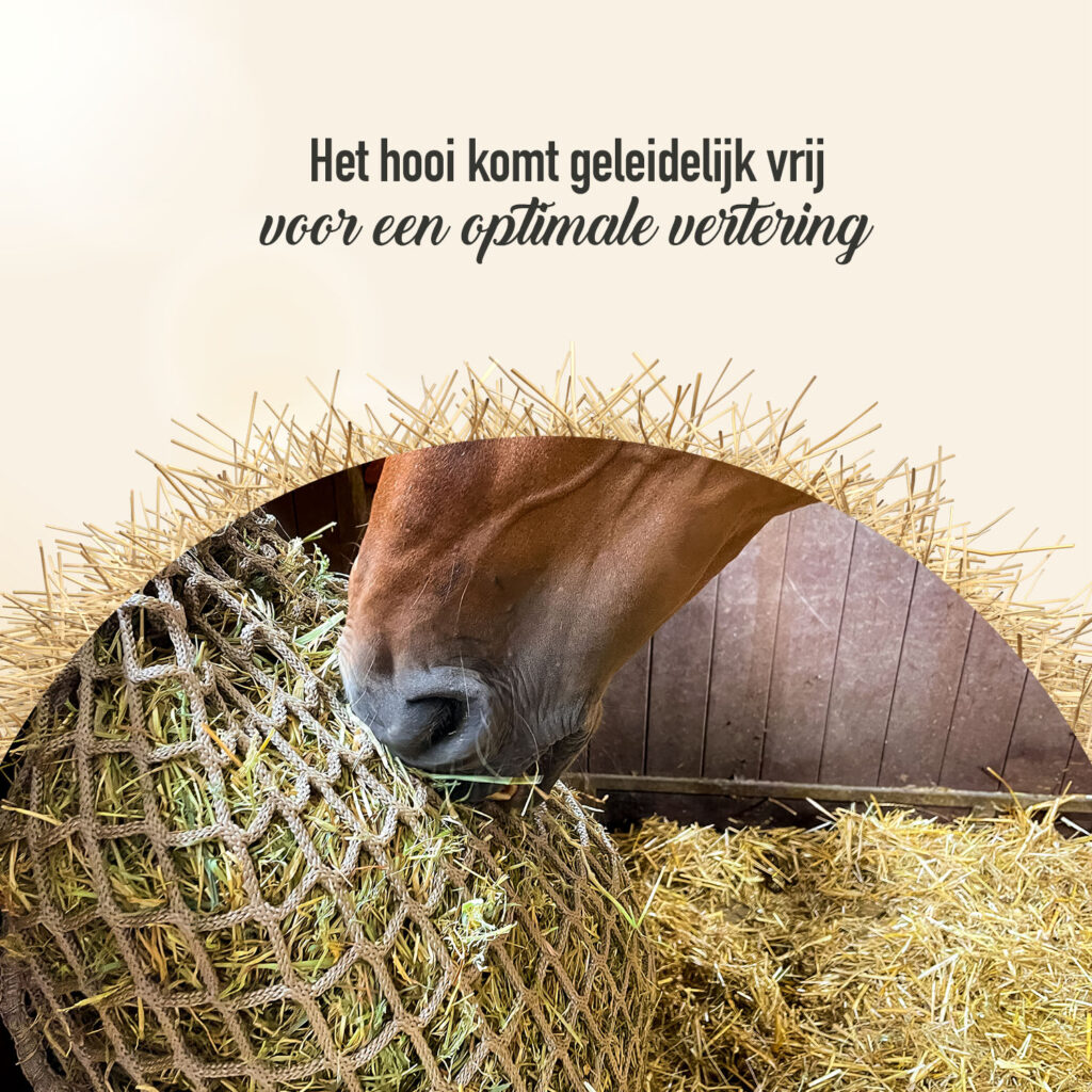 Hay Slow Feeder Net 10 kg (45 mm) - Hooinet voor Paarden - afbeelding 6