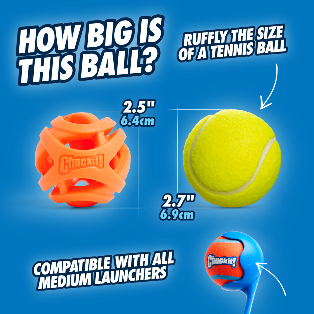 Chuckit! Air Fetch Ball M (2-pack) - Speelgoed voor Honden - afbeelding 3