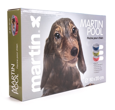 MARTIN Hondenzwembad Rood 80x80x20 cm