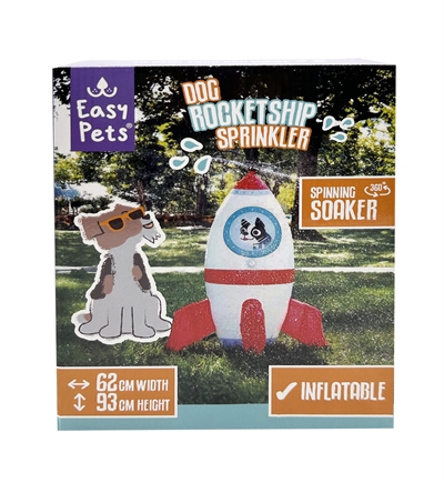 EASYPETS Summer Rocketship Sprinkler 60x55x93 cm voor honden