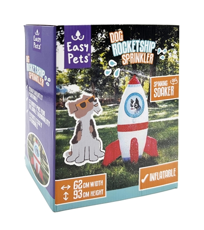 EASYPETS Summer Rocketship Sprinkler 60x55x93 cm voor honden