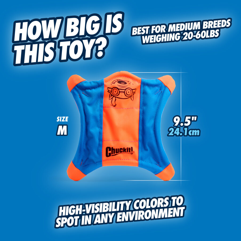 Chuckit! Flying Squirrel M - Frisbee voor Honden 24 cm - afbeelding 4