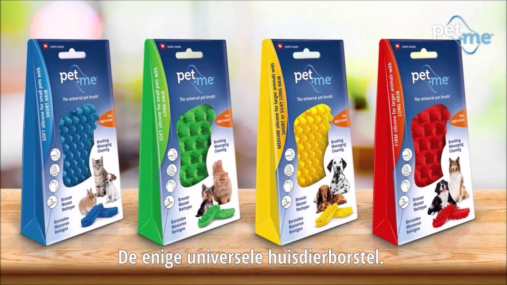 Pet+Me Cat Hair Brush Lang haar Groen - 4-in-1 Borstel voor Huisdieren - afbeelding 6