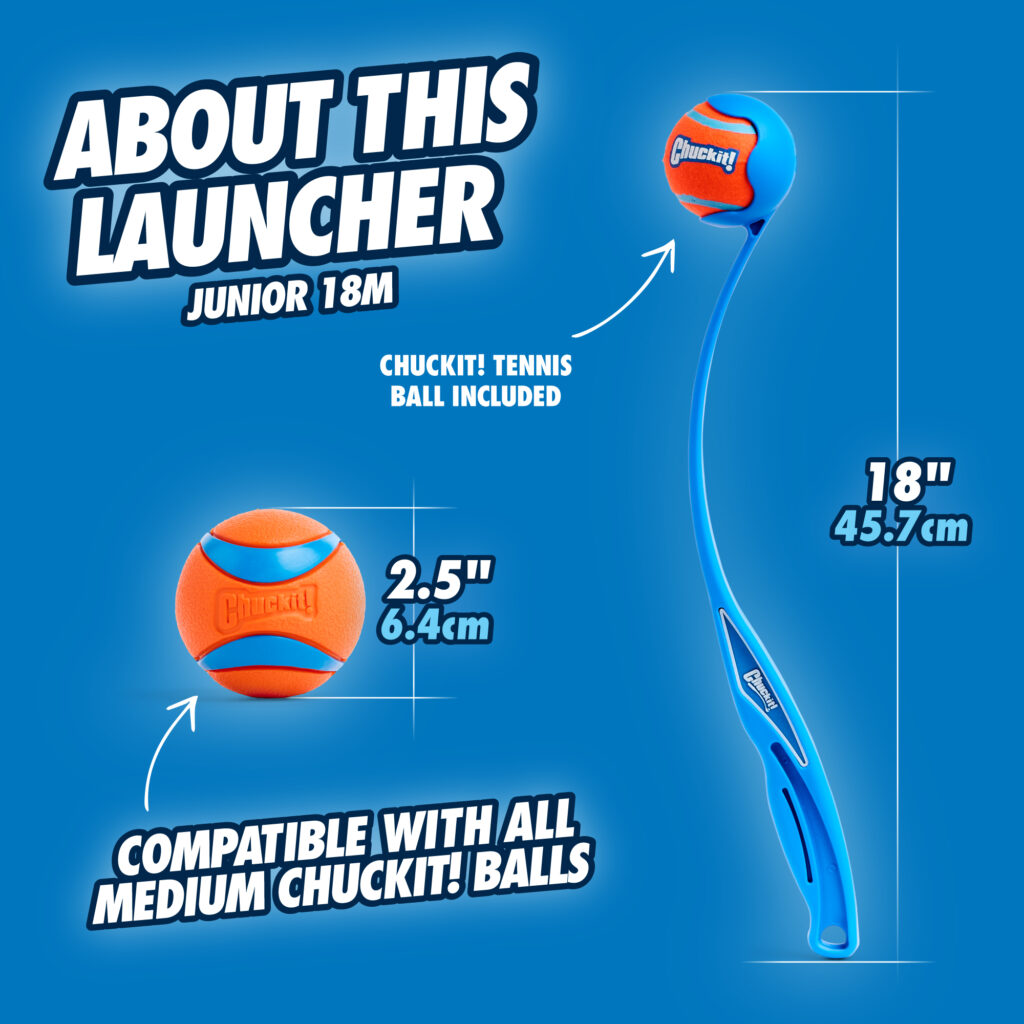 Chuckit! Junior Ball Launcher met bal - 45 cm - afbeelding 2