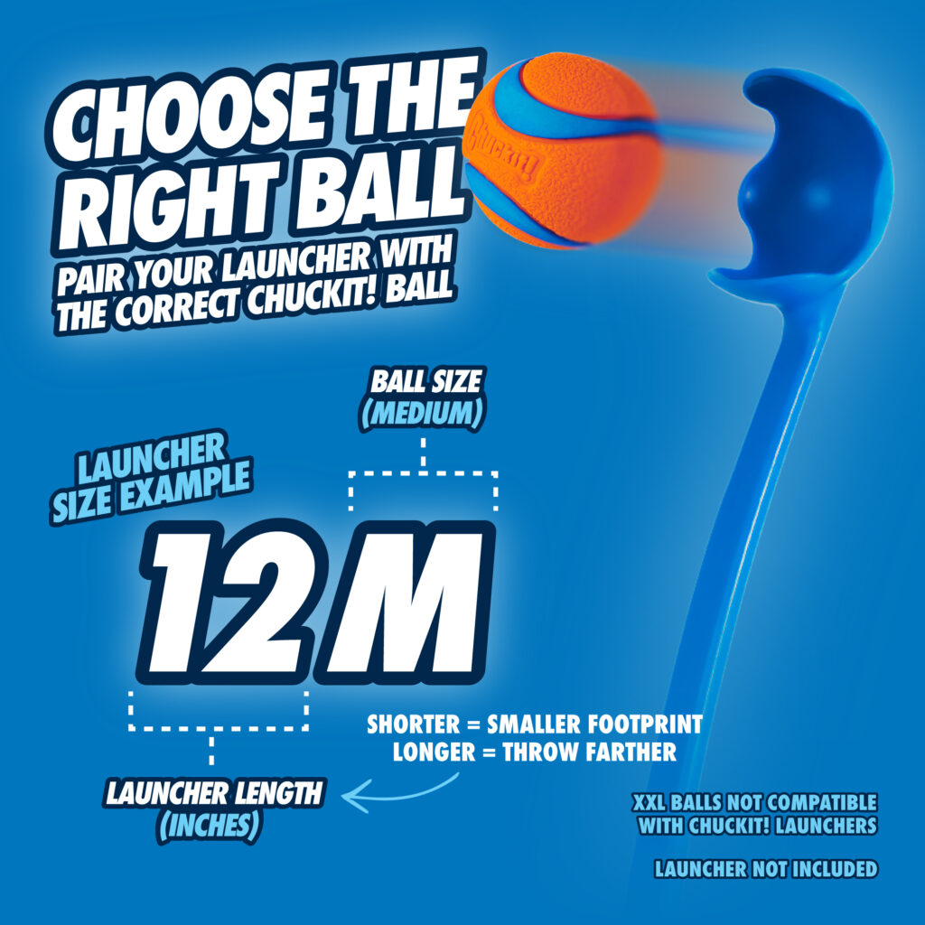 Chuckit! Sport Launcher M - 63 cm met tennisbal - afbeelding 4