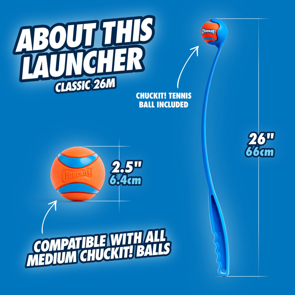 Chuckit! Sport Launcher L - 66 cm met tennisbal - afbeelding 4