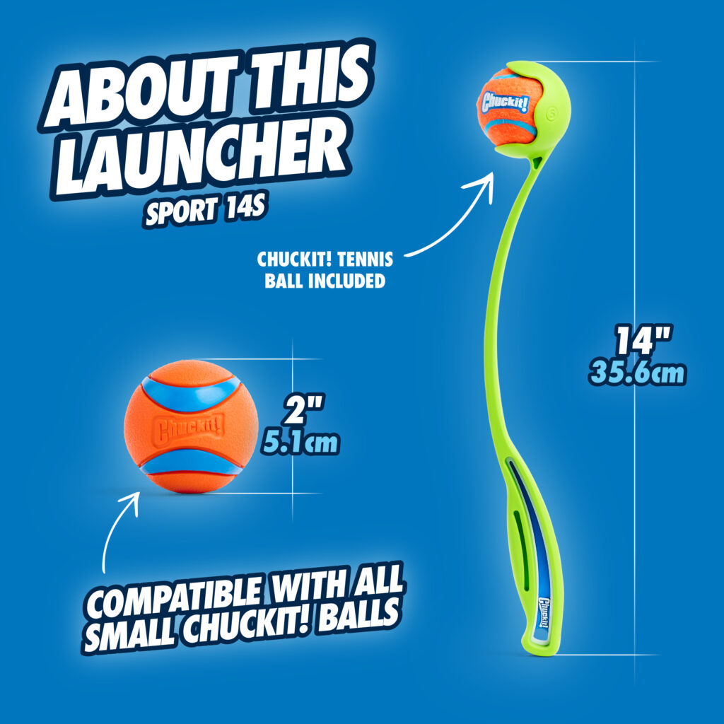 Chuckit! Sport Launcher S - 35 cm met tennisbal - afbeelding 6