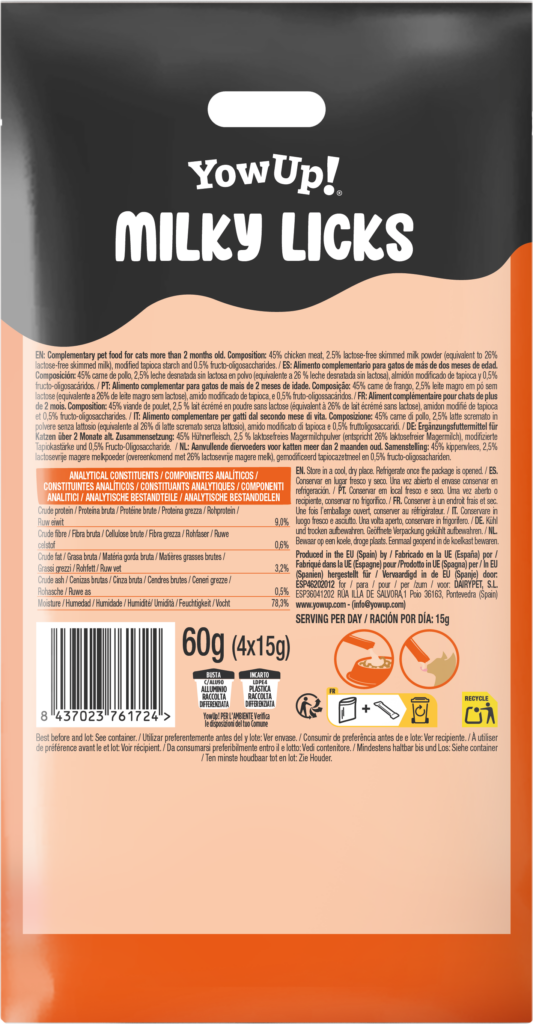 YowUp! Milky Licks Kip - Romige Liksnack voor Katten - afbeelding 3