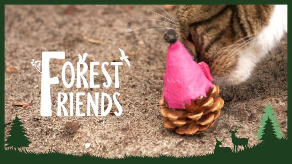 Forest Friends Mouse Rood - Speelgoed voor Katten - 8 cm - afbeelding 3