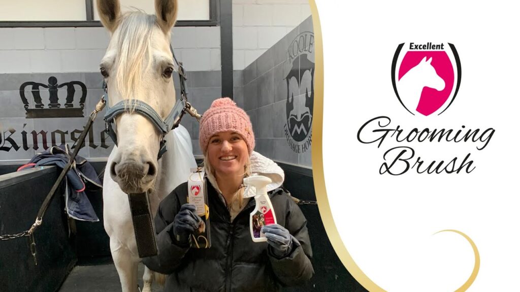 Excellent Horse Grooming Brush L Roze - Borstel voor Vachtverzorging - afbeelding 4