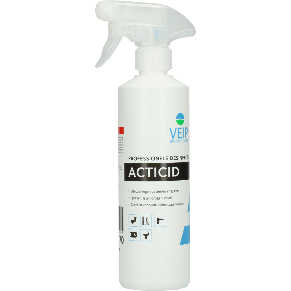 Veip Acticid Desinfectie Spray 500 ml - Effectieve desinfectie voor kleine oppervlakken - afbeelding 1