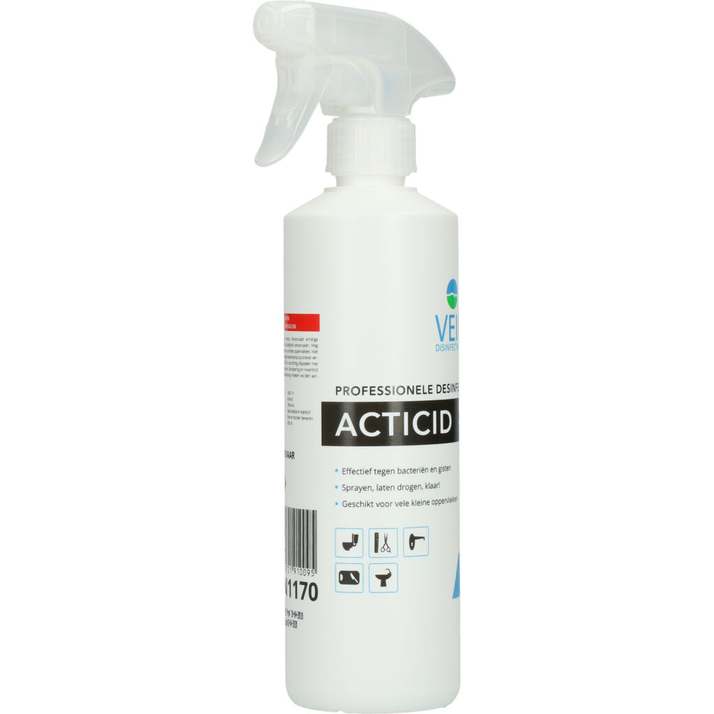 Veip Acticid Desinfectie Spray 500 ml - Effectieve desinfectie voor kleine oppervlakken - afbeelding 3
