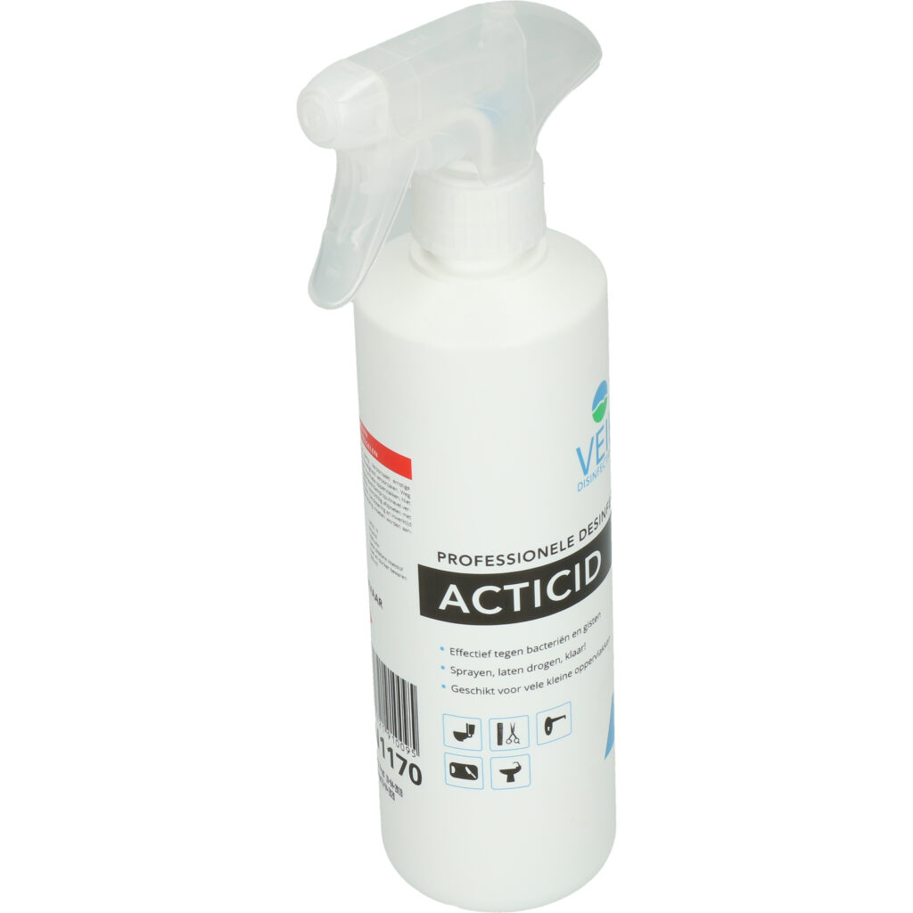 Veip Acticid Desinfectie Spray 500 ml - Effectieve desinfectie voor kleine oppervlakken - afbeelding 2
