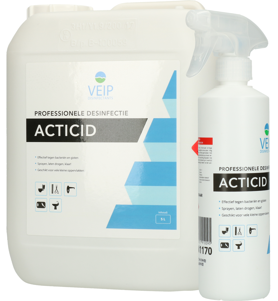 Veip Acticid Desinfectie Spray 500 ml - Effectieve desinfectie voor kleine oppervlakken - afbeelding 4