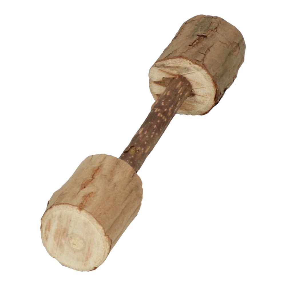 Addicted! Wood Dumbell Kattenspeeltje met MADNIP - afbeelding 2