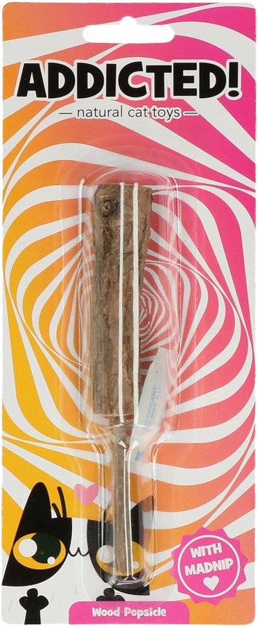Addicted! Wood Popsicle Kattenspeeltje met MADNIP - afbeelding 4