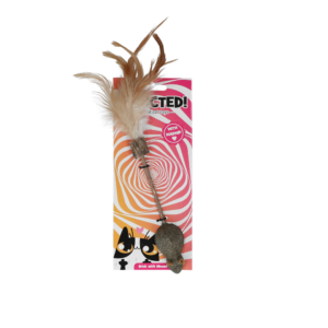 Addicted! Stick met Muis & Veertjes - Kattenspeeltje met MADNIP