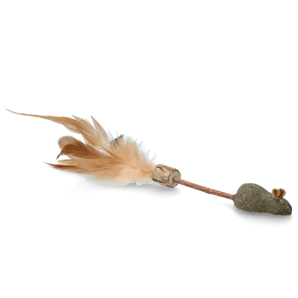 Addicted! Stick met Muis & Veertjes - Kattenspeeltje met MADNIP - afbeelding 2