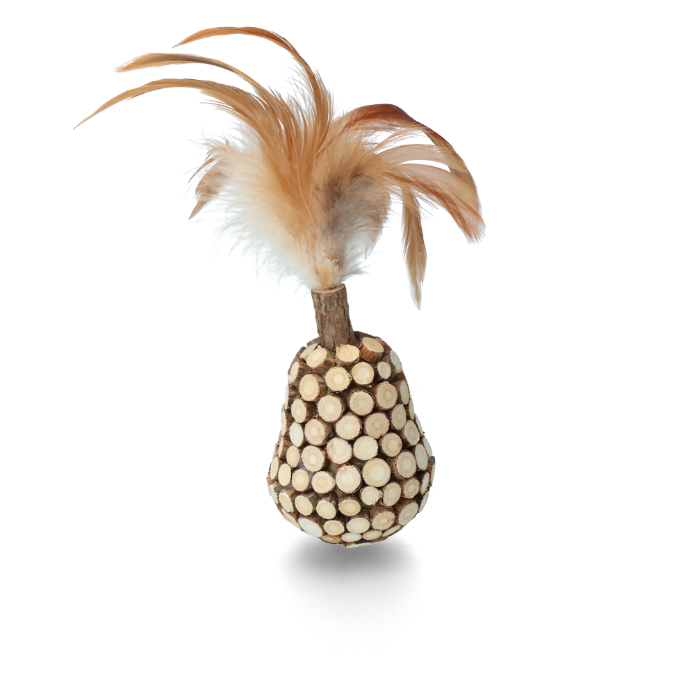Addicted! Wooden Wobbler met Feathers - Kattenspeeltje met MADNIP - afbeelding 2