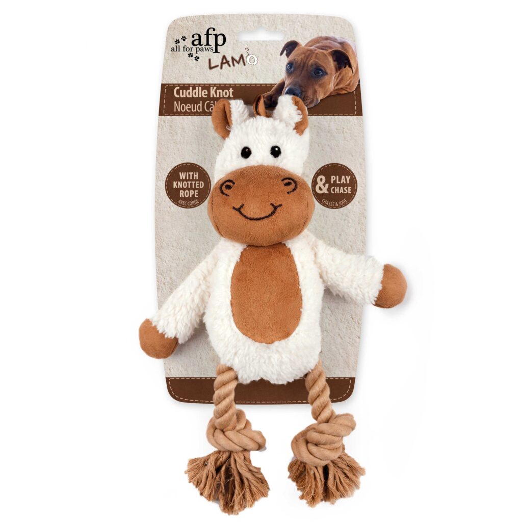 AFP Lambswool - Cuddle Knot - Speelgoed voor Honden - 31 x 22.5 x 7.5 cm - afbeelding 2