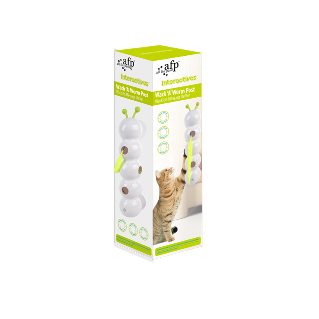 AFP Interactives Wack'A'Worm Post - Interactief Speeltje voor Katten - afbeelding 1