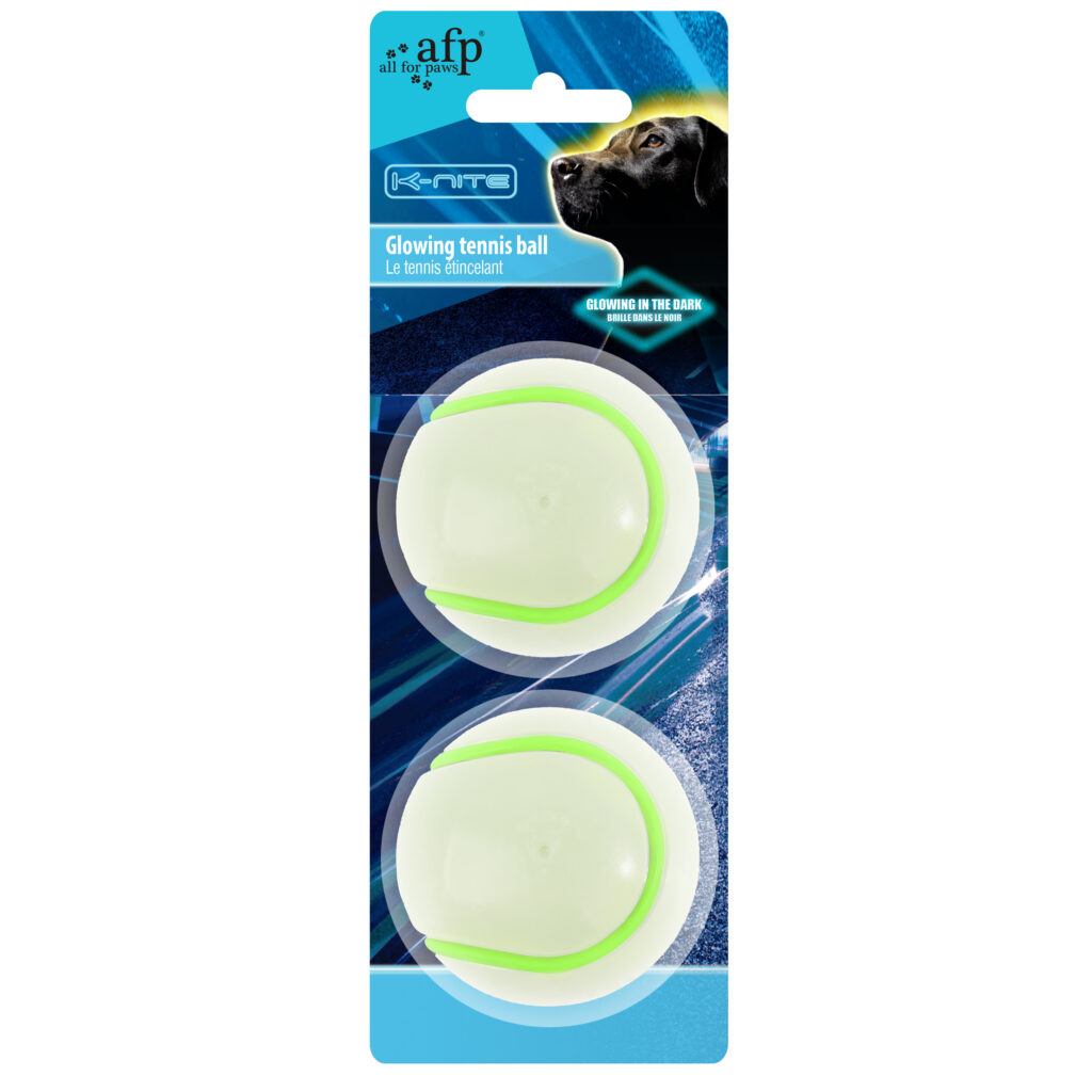 AFP K-Nite Glowing Chew Ball - Glow in the dark tennisbal voor honden - afbeelding 1
