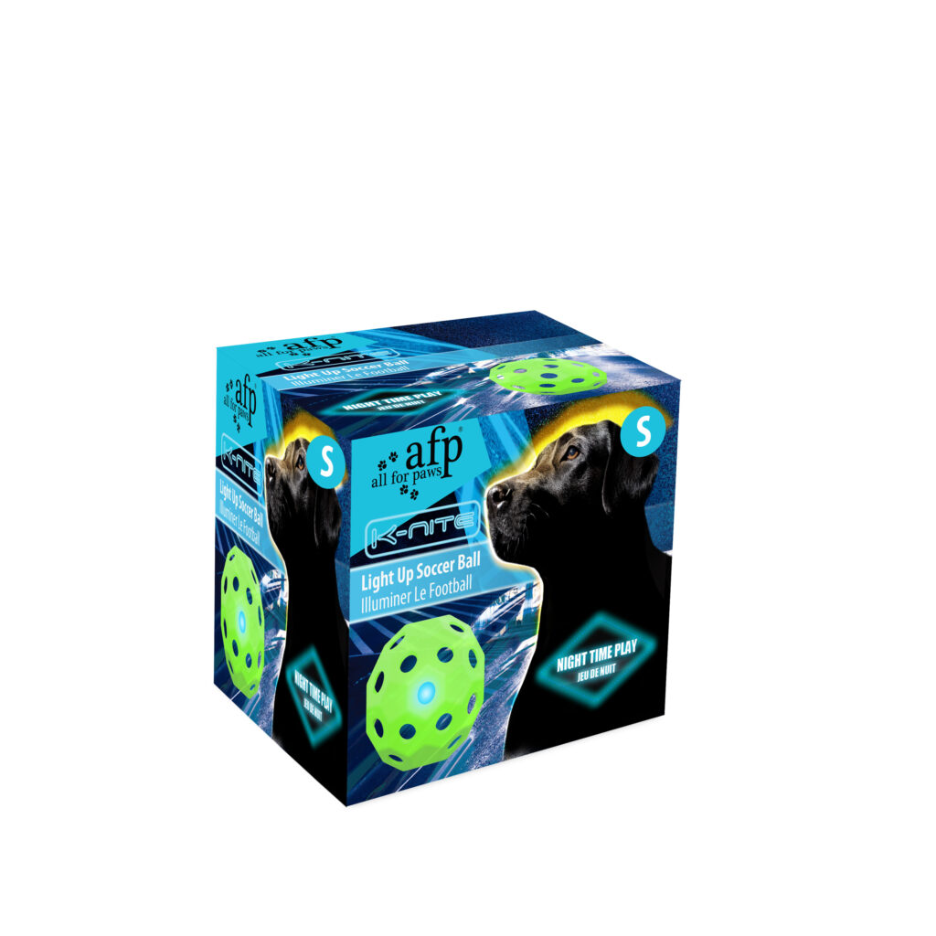 AFP K-Nite Light Up Soccer Ball Medium - Lichtgevende Voetbal voor Honden - afbeelding 1