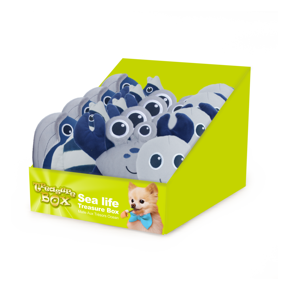 AFP Treasure Box Sea Life - Schattige Hondenspeeltjes Display - afbeelding 1