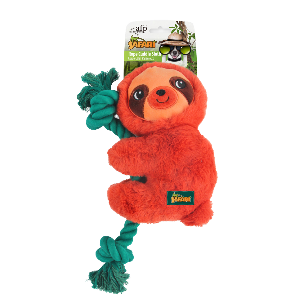 AFP Safari Rope Cuddle Luiaard - Speelgoed voor Honden - afbeelding 1
