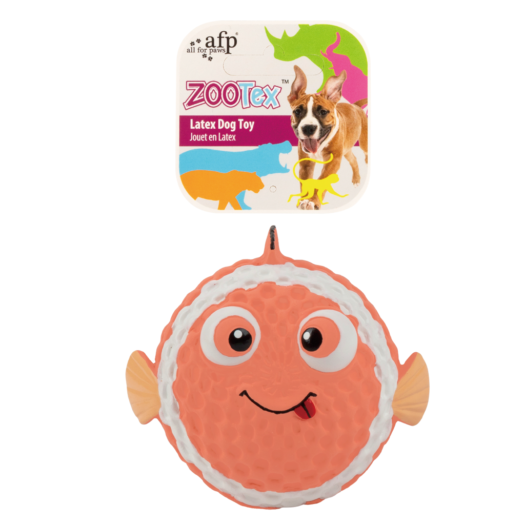AFP Bouncy Clown Fish - Speelgoed voor Honden van Stevig Latex