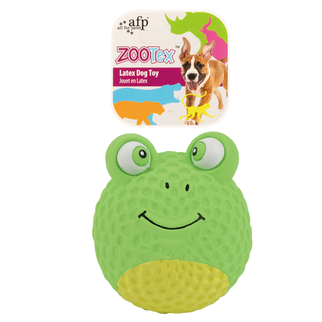 AFP Bouncy Frog Hondenspeeltje van Duurzaam Latex met Pieper