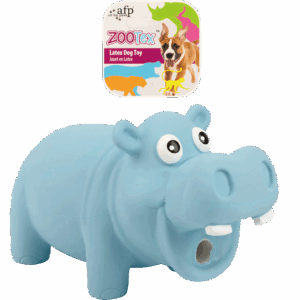 AFP ZooTex Hector the Hippo - L Hondenspeelgoed met Pieper