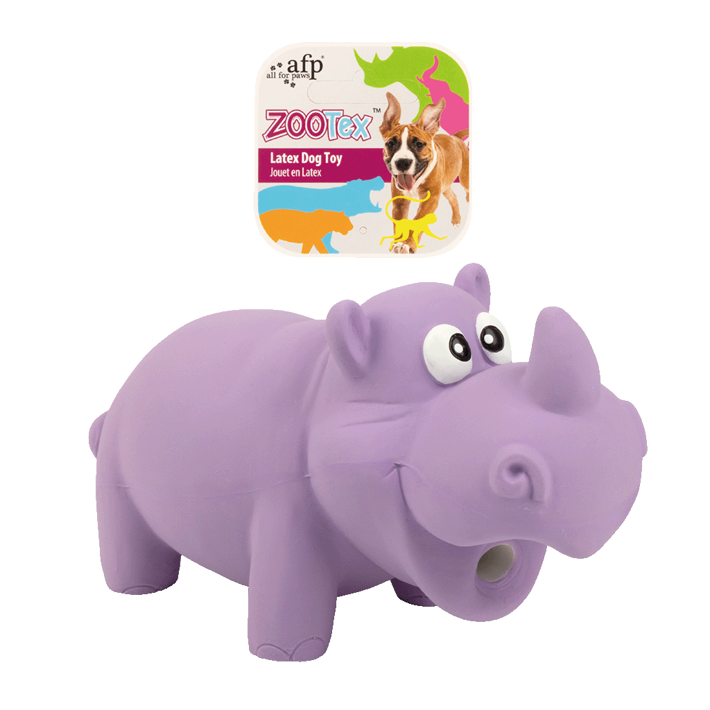 AFP ZooTex Reginald the Rhino - S Hondenspeelgoed met Pieper