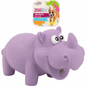AFP ZooTex Reginald the Rhino - L Hondenspeelgoed met Pieper