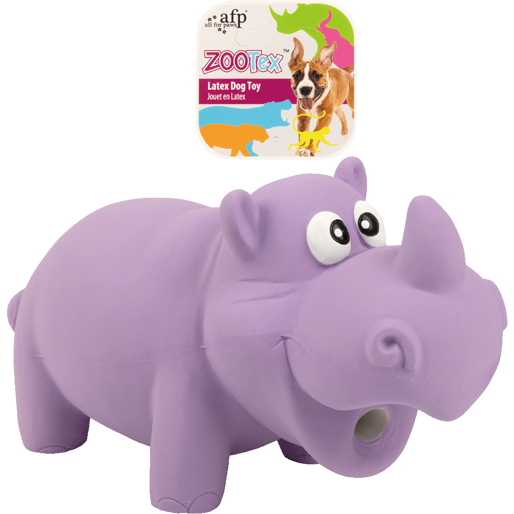 AFP ZooTex Reginald the Rhino - L Hondenspeelgoed met Pieper