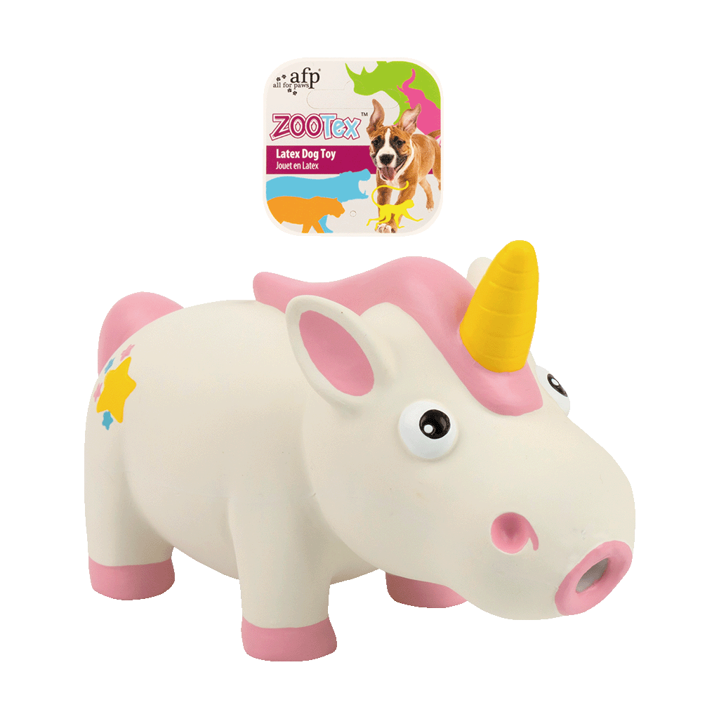 AFP ZooTex Peneloppe the Unicorn - S Hondenspeelgoed met Pieper
