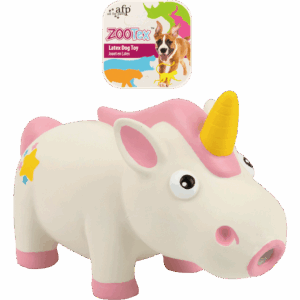 AFP ZooTex Penelope the Unicorn - L hondenspeelgoed met pieper