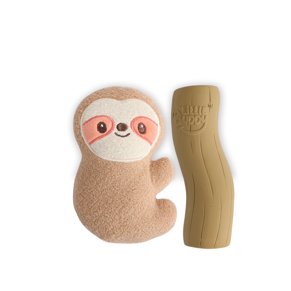 AFP Little Buddy 2-Pack Toy Cuddle Sloth - Knuffel en Speeltje voor Puppy's - afbeelding 2