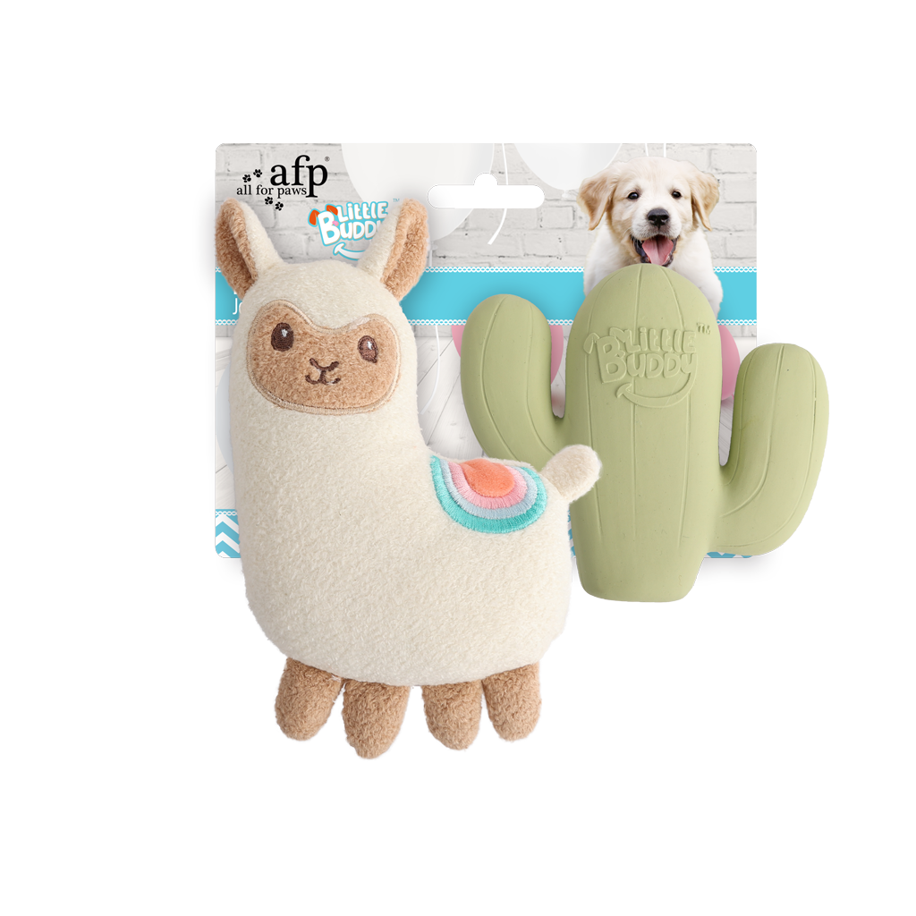 AFP Little Buddy 2-Pack Toy Fiesta - Knuffel en Speeltje voor Puppy's - afbeelding 1
