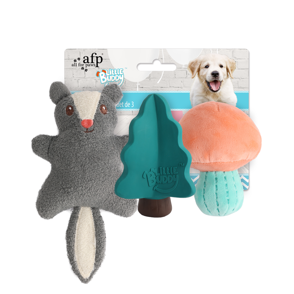 AFP Little Buddy 3-Pack Toy Woodland - Speelgoed voor Puppy's - afbeelding 1