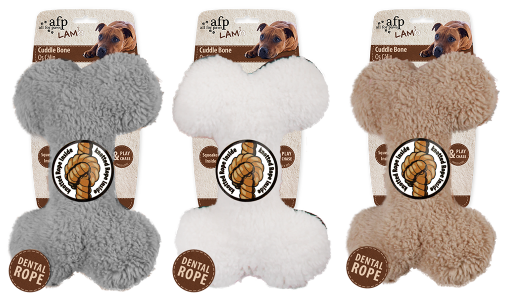 AFP Lambswool Plush Bone - Speelgoed voor Honden - afbeelding 2