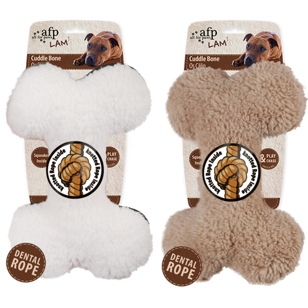 AFP Lambswool Plush Bone - Speelgoed voor Honden - afbeelding 1