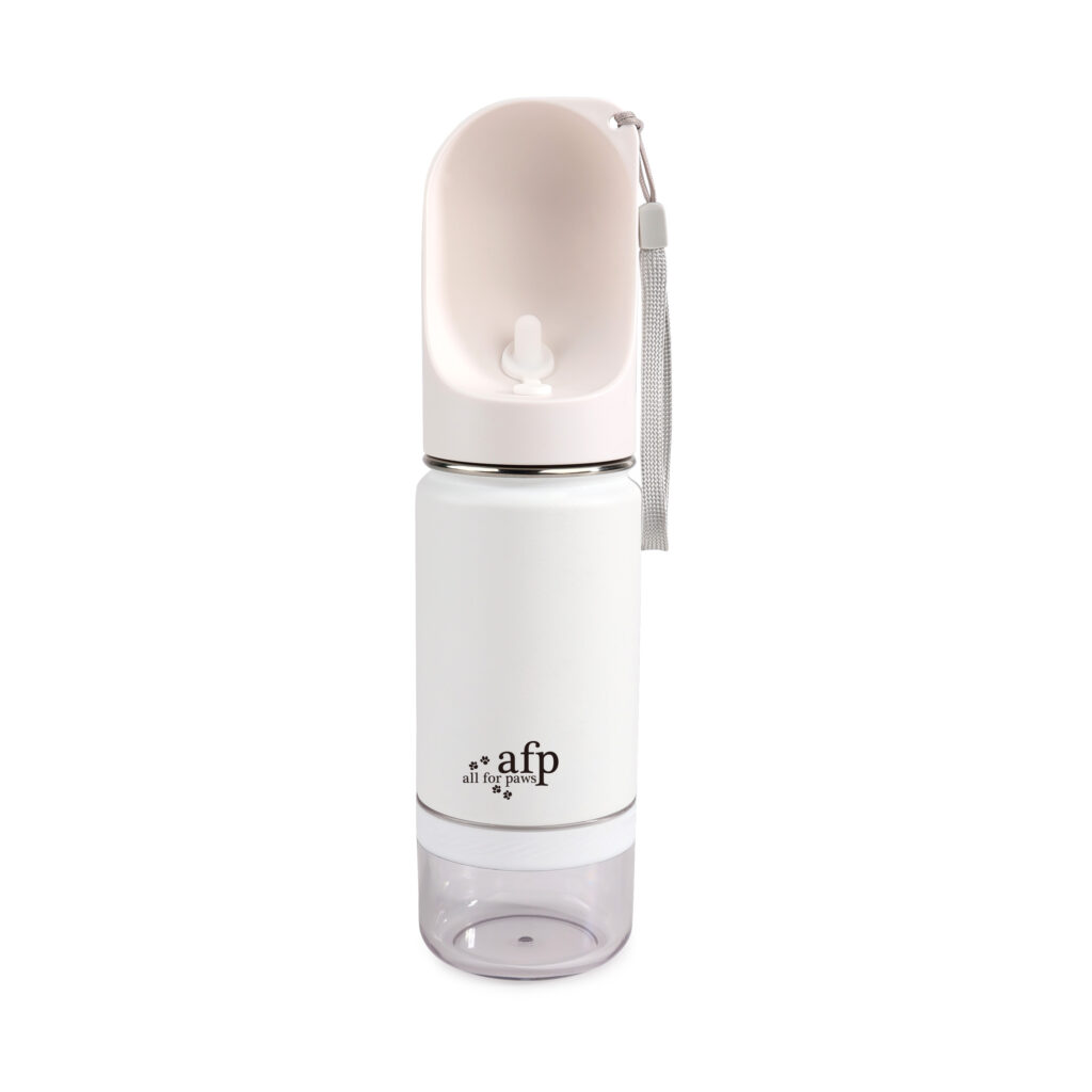 AFP 2 In 1 RVS Drinkfles met Snackcontainer 414 ml - afbeelding 1