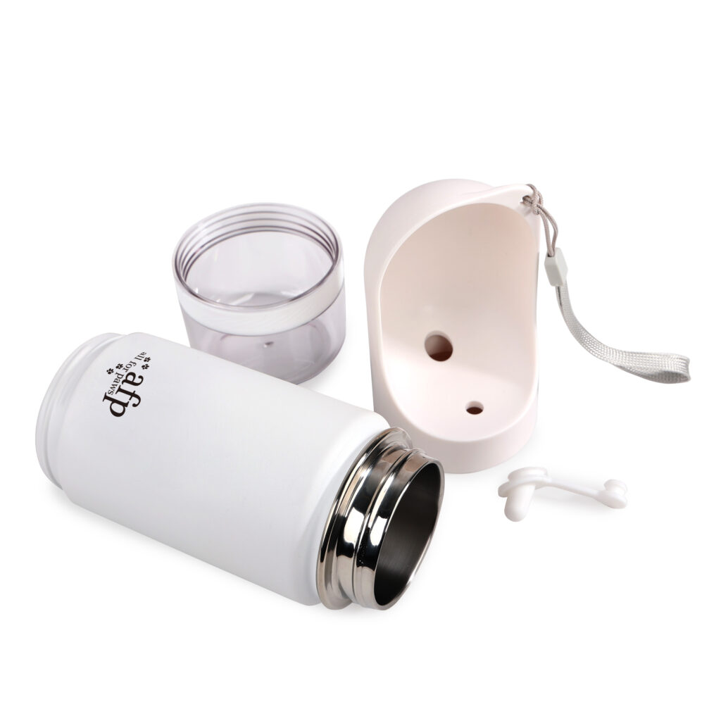 AFP 2 In 1 RVS Drinkfles met Snackcontainer 414 ml - afbeelding 4