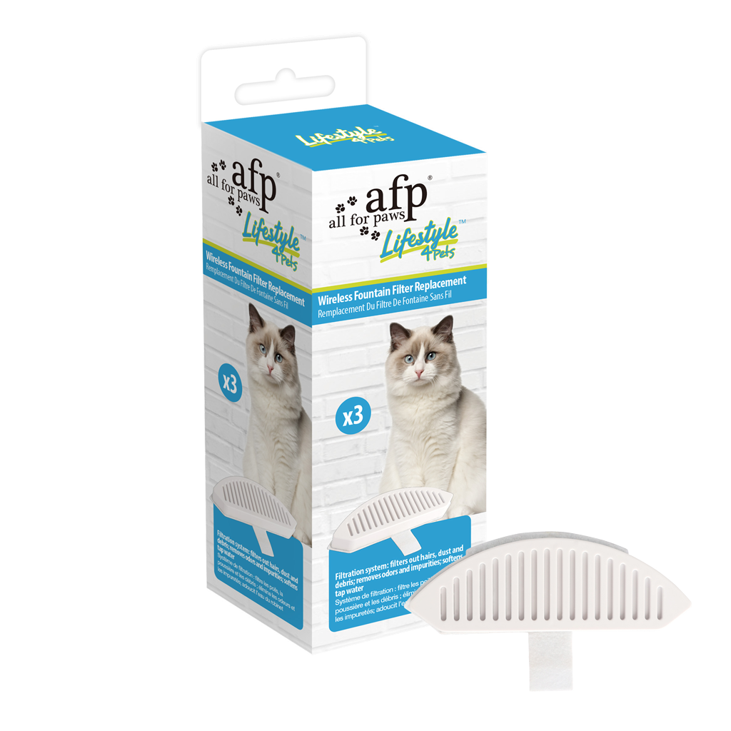 AFP Lifestyle 4 Pets Wireless Fountain Filter Replacement 3 pack - afbeelding 1