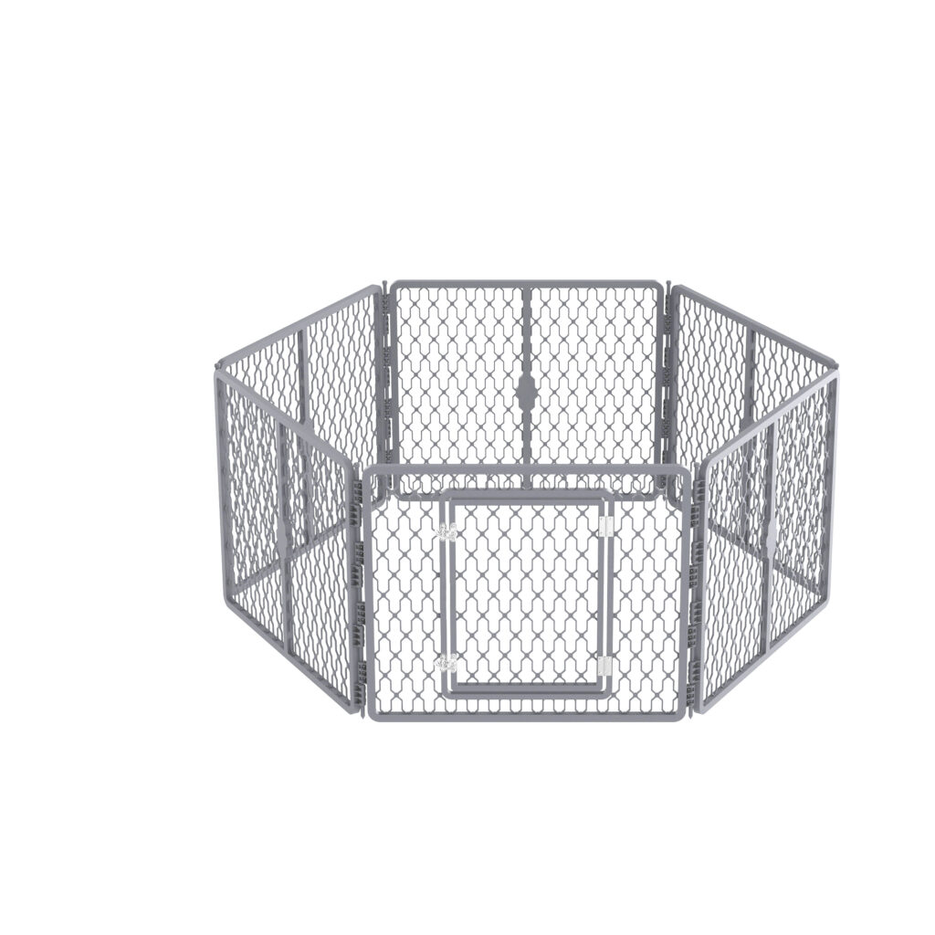 AFP Dog Play Pen 6 Panelen - Hondenren voor Veilig Spelen en Slapen