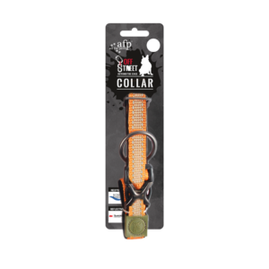 AFP Off Street Dog Collar Mandarijn M - Zachte en comfortabele halsband